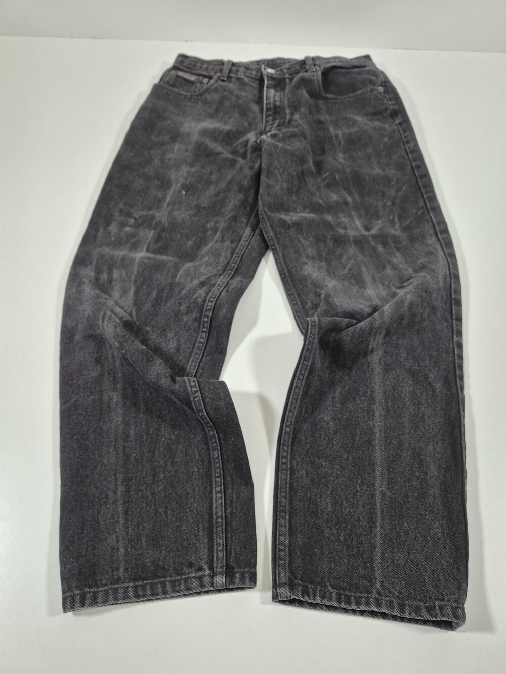 Vintage Calvin Klein Jeans Men's 34x30 Gray Easy Fit Relaxed Denim Jeans 90s USA